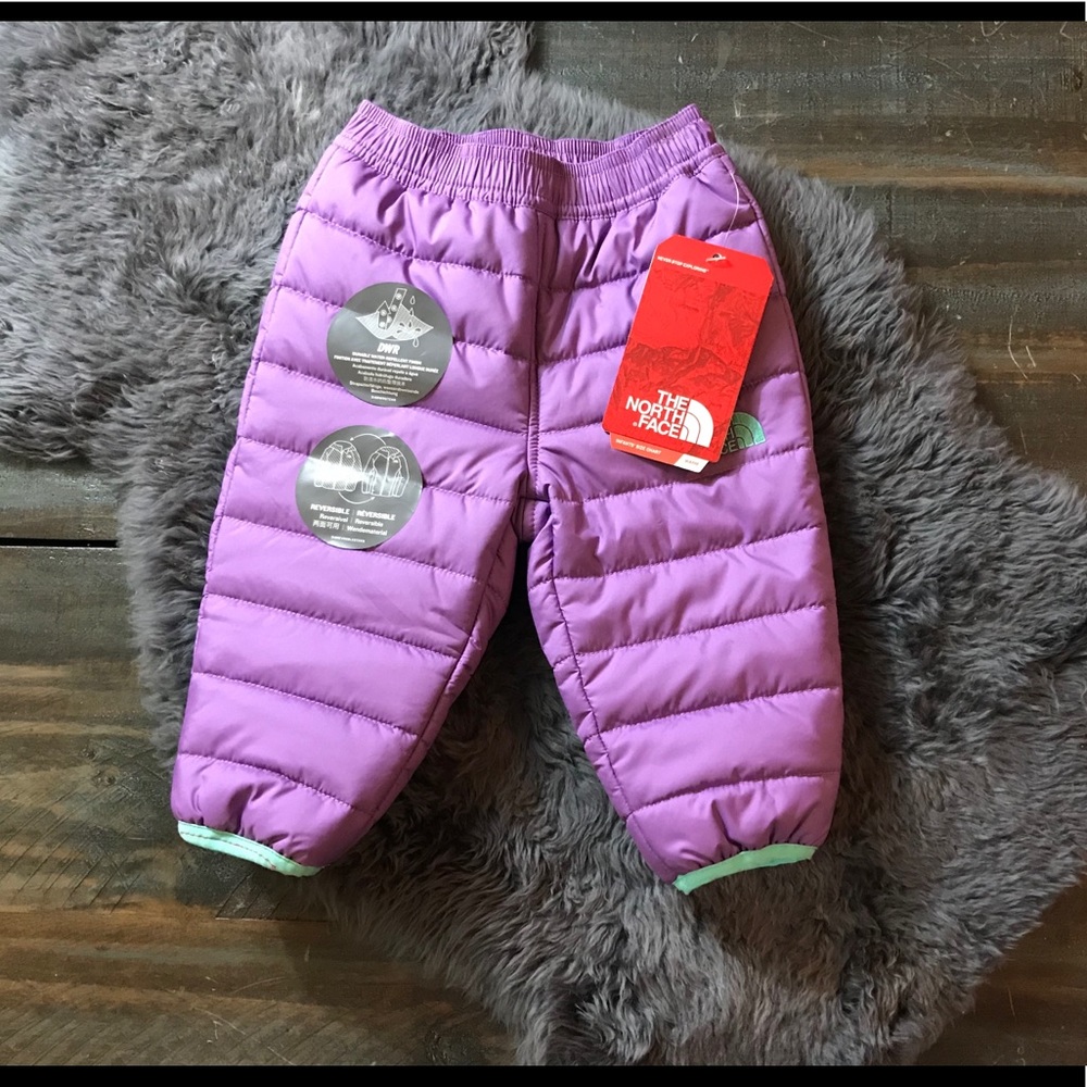 The North Face reversible infant snow pants 3-6mo.